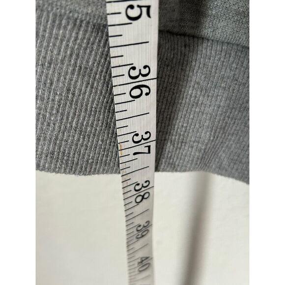 Fashion Nova Dress Size 1X Grey Rise and Grind Corset Long Sleeve Mini - Picture 11 of 12